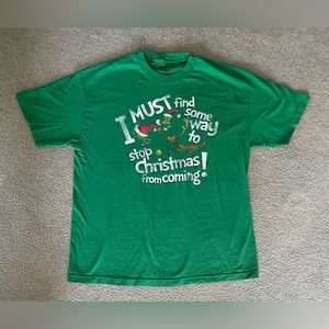 Dr Seuss Christmas shirt men’s XL short sleeve